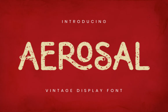 Aerosal: A Vintage-Inspired Display Font for Creative Crafters