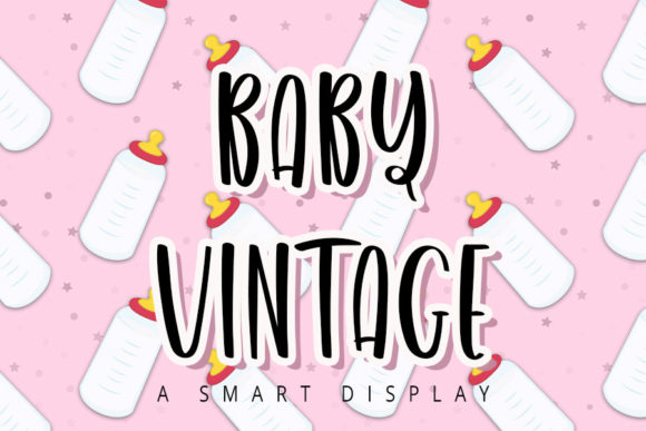 Baby Vintage Font for Creative Makers and Handmade Shops