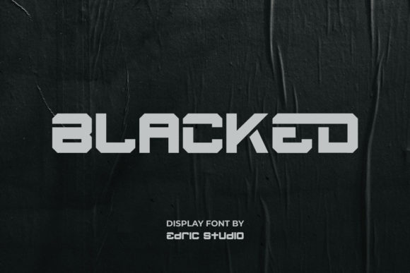 Blacked: A Bold Display Font for Modern Web Design