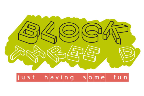 Block3D: A Modern Display Font for Creative Branding Projects
