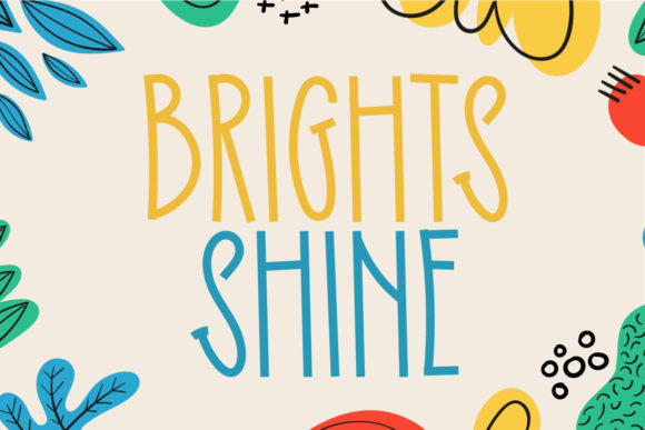 Bright Shine: A Display Font for Friendly and Approachable Editorial Design