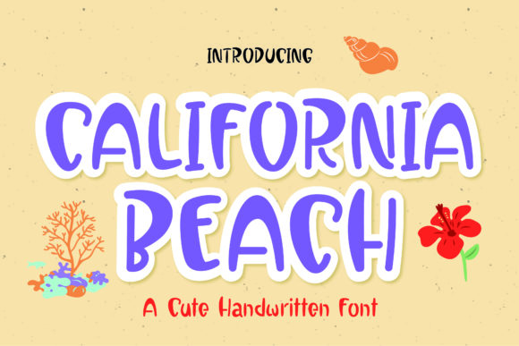 California Beach Font for Trendy Branding and Social Media Design