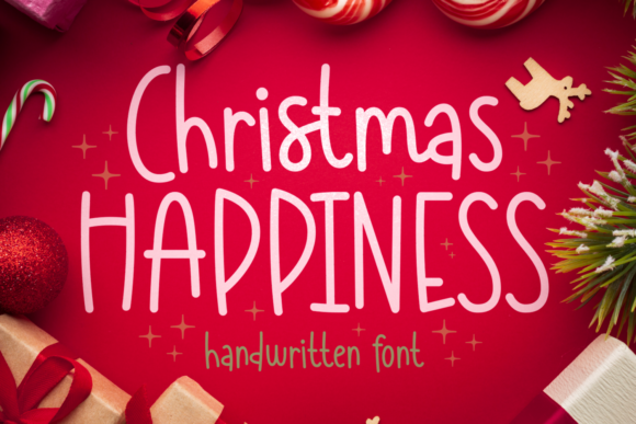 Christmas Happiness Font for Festive Branding and Design