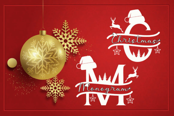 Cute Christmas Monogram Font for Festive Branding