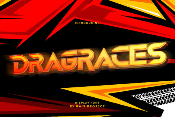 Dragraces: A Bold Display Font for Creative Makers