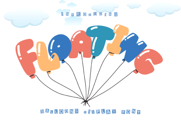 Floating: A Playful Display Font for Branding and Design