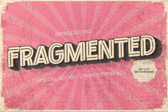 Fragmented: A Bold Display Font for Branding That Stands Out