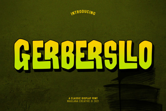 Gerbersllo: A Playful Display Font for Creative Projects