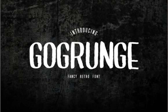 GoGrunge: A Hand-Painted Display Font for Bold Visuals