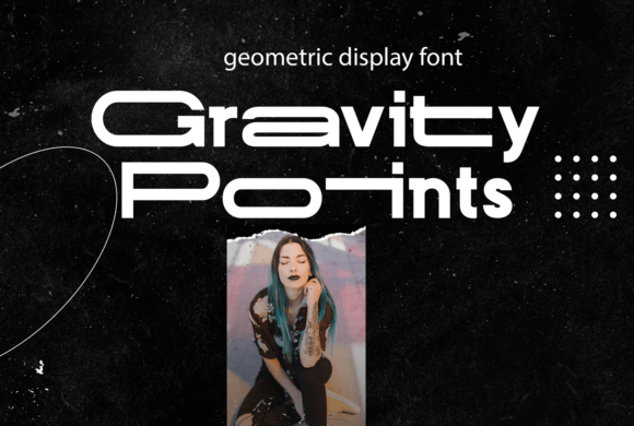 Gravity Points Display Font for Modern Web Design