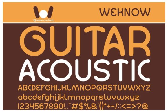 Guitar Acoustic Font for Eye-Catching Campaign Designs