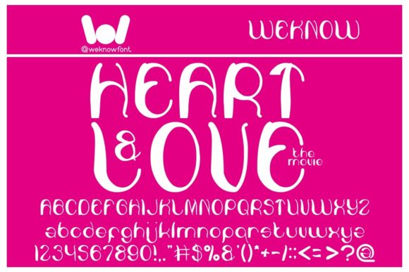 Heart and Love: A Display Font That Brings Joy to Every Design