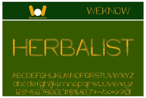 Herbalist: A Display Font That Elevates Branding with Style
