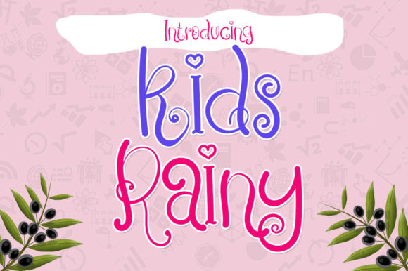 Kids Rainy Font for Professional Branding and Creative Projects