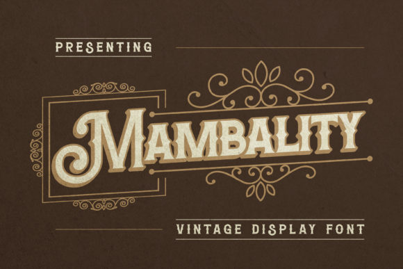 Mambality: A Bold Vintage Font for Creative Branding