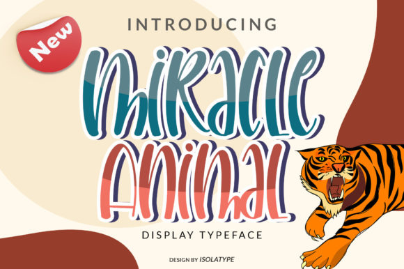 Miracle Animal: A Cute Display Font for Modern Web Design