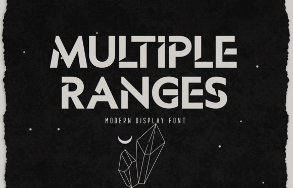 Multiple Ranges: A Bold Display Font for Creative Projects