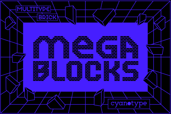 MultiType Brick Mega Blocks for Trendy Branding and Creative Projects