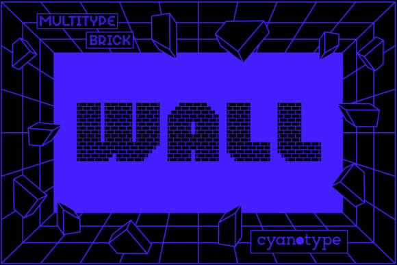 MultiType Brick Wall: A Display Font for Bold Visual Impact