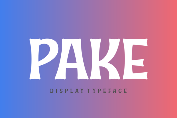 Pake: A Bold Display Font for Standout Branding