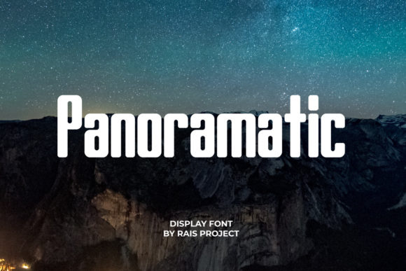 Panoramatic: A Vintage Display Font for Creative Projects
