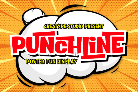 Punchline: A Playful Display Font for Creative Makers