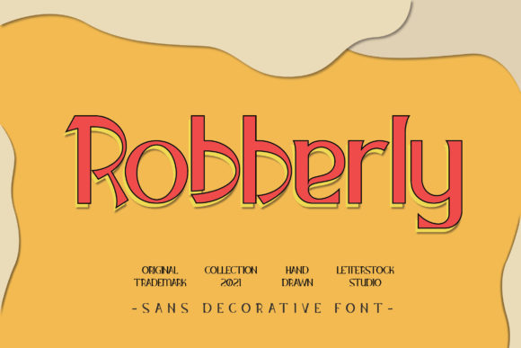 Robberly Font for Creative and Commercial Craft Projects