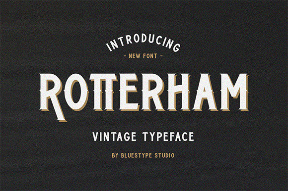 Rotterham: A Bold Vintage Font for Handmade Creations