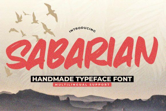 Sabarian Font for Creative Display and Branding
