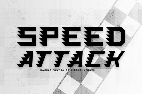 Speed Attack: A Bold Display Font for High-Impact Web Design