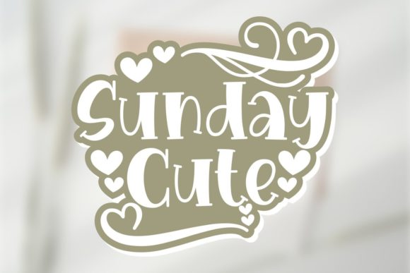 Sunday Cute: A Playful Display Font for Creative Branding