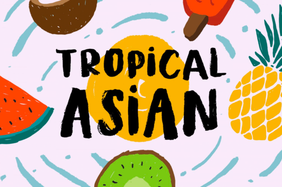 Tropical Asian Font for Branding and Display Needs