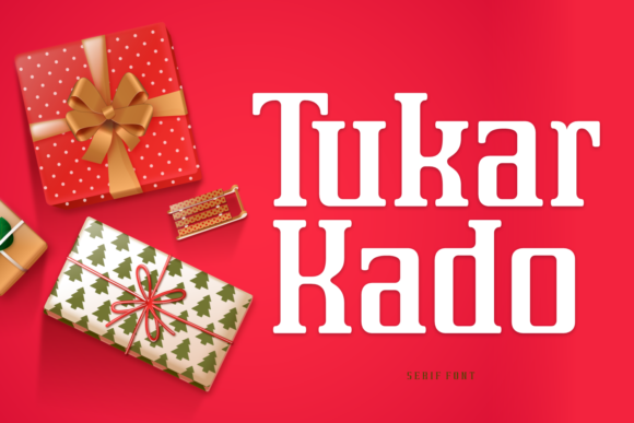 Tukar Kado Display Font for Eye-Catching Campaigns