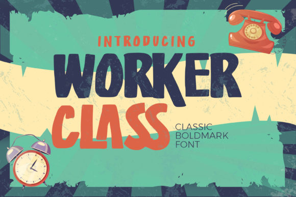 Worker Class Font for Bold Campaign Headlines and Strong Branding